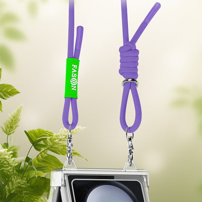 GKK Airbag Hinge Full Coverage Phone Case with Crossbody Rope, For Samsung Galaxy Z Flip6 / Flip7 FE, For Samsung Galaxy Z Flip5, For Samsung Galaxy Z Flip4, For Samsung Galaxy Z Flip3