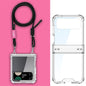 GKK Airbag Hinge Full Coverage Phone Case with Crossbody Rope, For Samsung Galaxy Z Flip5, For Samsung Galaxy Z Flip3