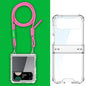 GKK Airbag Hinge Full Coverage Phone Case with Crossbody Rope, For Samsung Galaxy Z Flip5, For Samsung Galaxy Z Flip3