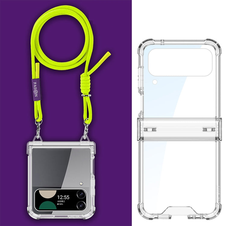 GKK Airbag Hinge Full Coverage Phone Case with Crossbody Rope, For Samsung Galaxy Z Flip5, For Samsung Galaxy Z Flip3