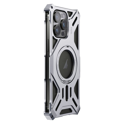 Aluminum Alloy Borderless MagSafe Rotating Holder Phone Case