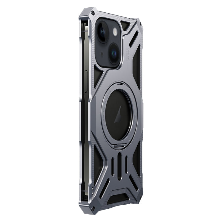 Aluminum Alloy Borderless MagSafe Rotating Holder Phone Case