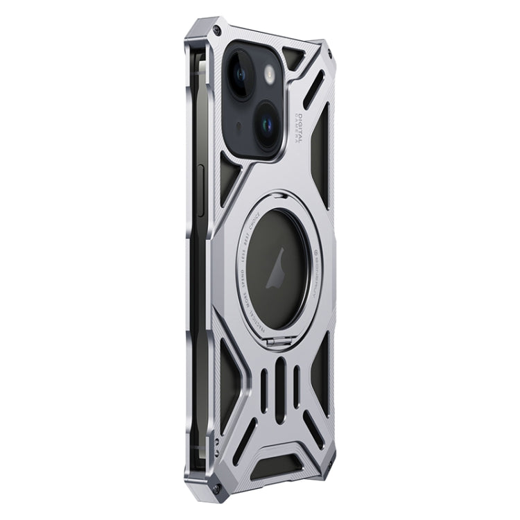 Aluminum Alloy Borderless MagSafe Rotating Holder Phone Case