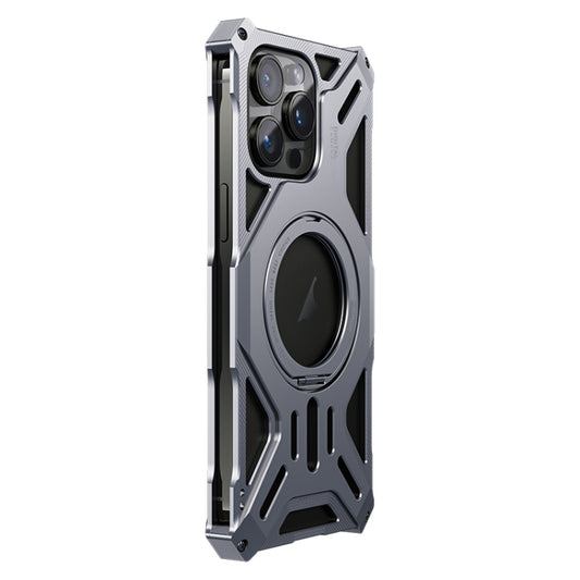 Aluminum Alloy Borderless MagSafe Rotating Holder Phone Case, For iPhone 16 Pro Max, For iPhone 16 Pro, For iPhone 16, For iPhone 15 Pro Max, For iPhone 15 Pro, For iPhone 15, For iPhone 14 / 13, For iPhone 14 Pro / 13 Pro