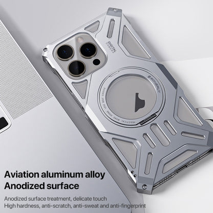 Aluminum Alloy Borderless MagSafe Rotating Holder Phone Case