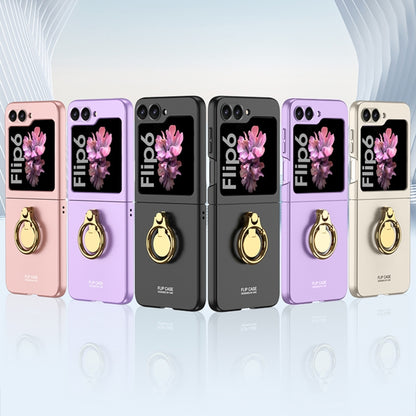 GKK Integrated Ultra-thin Triaxial Ring Holder PC Phone Case, For Samsung Galaxy Z Flip6 / Flip7 FE