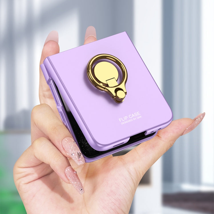 GKK Integrated Ultra-thin Triaxial Ring Holder PC Phone Case, For Samsung Galaxy Z Flip6 / Flip7 FE