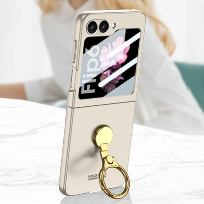 GKK Integrated Ultra-thin Triaxial Ring Holder PC Phone Case, For Samsung Galaxy Z Flip6 / Flip7 FE