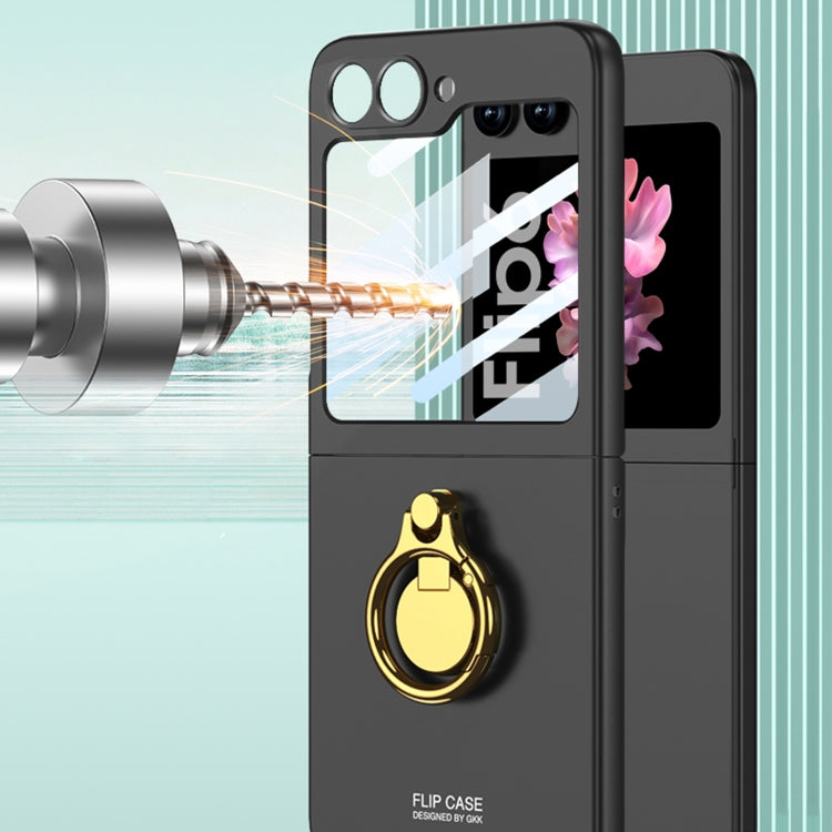 GKK Integrated Ultra-thin Triaxial Ring Holder PC Phone Case, For Samsung Galaxy Z Flip6 / Flip7 FE
