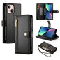 Nine Card-slot Zipper Wallet Bag Leather Phone Case, For iPhone 13 mini, For iPhone 12 / 12 Pro, For iPhone 12 Pro Max, For iPhone 12 mini