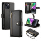 Nine Card-slot Zipper Wallet Bag Leather Phone Case, For iPhone 15, For iPhone 14 Plus, For iPhone 14, For iPhone 14 Pro