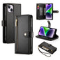 Nine Card-slot Zipper Wallet Bag Leather Phone Case, For iPhone 15, For iPhone 14 Plus, For iPhone 14, For iPhone 14 Pro