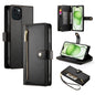 Nine Card-slot Zipper Wallet Bag Leather Phone Case, For iPhone 16, For iPhone 15 Pro Max, For iPhone 15 Pro, For iPhone 15 Plus