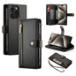 Nine Card-slot Zipper Wallet Bag Leather Phone Case, For iPhone 16, For iPhone 15 Pro Max, For iPhone 15 Pro, For iPhone 15 Plus