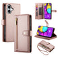 Nine Card-slot Zipper Wallet Bag Leather Phone Case, For iPhone 16, For iPhone 15 Pro Max, For iPhone 15 Pro, For iPhone 15 Plus
