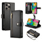 Nine Card-slot Zipper Wallet Bag Leather Phone Case, For iPhone Air, For iPhone 16 Pro Max, For iPhone 16 Pro, For iPhone 16 Plus