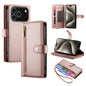 Nine Card-slot Zipper Wallet Bag Leather Phone Case, For iPhone 18 Pro / 17 Pro, For iPhone 18 Pro Max / 17 Pro Max, For iPhone 17e / 16e, For iPhone 17