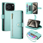 Nine Card-slot Zipper Wallet Bag Leather Phone Case, For iPhone 18 Pro / 17 Pro, For iPhone 18 Pro Max / 17 Pro Max, For iPhone 17e / 16e, For iPhone 17