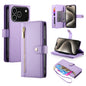 Nine Card-slot Zipper Wallet Bag Leather Phone Case, For iPhone 18 Pro / 17 Pro, For iPhone 18 Pro Max / 17 Pro Max, For iPhone 17e / 16e, For iPhone 17