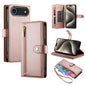 Nine Card-slot Zipper Wallet Bag Leather Phone Case, For iPhone Air, For iPhone 16 Pro Max, For iPhone 16 Pro, For iPhone 16 Plus