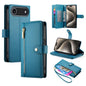Nine Card-slot Zipper Wallet Bag Leather Phone Case, For iPhone Air, For iPhone 16 Pro Max, For iPhone 16 Pro, For iPhone 16 Plus