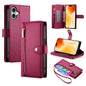 Nine Card-slot Zipper Wallet Bag Leather Phone Case, For iPhone 17 Pro Max, For iPhone 17 Pro, For iPhone 17, For iPhone Air