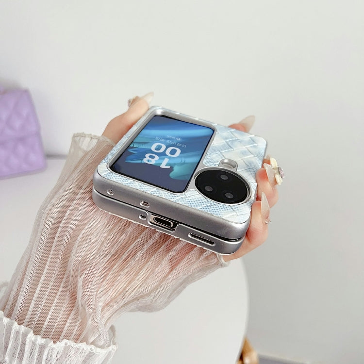 Colorful Woven Pattern Full Coverage Phone Case, For OPPO Find N3 Flip, For OPPO Find N2 Flip