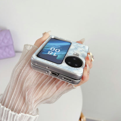 Colorful Woven Pattern Full Coverage Phone Case, For OPPO Find N3 Flip, For OPPO Find N2 Flip