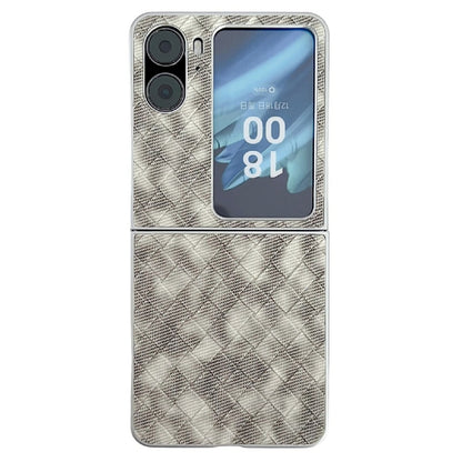 Colorful Woven Pattern Full Coverage Phone Case, For OPPO Find N3 Flip, For OPPO Find N2 Flip