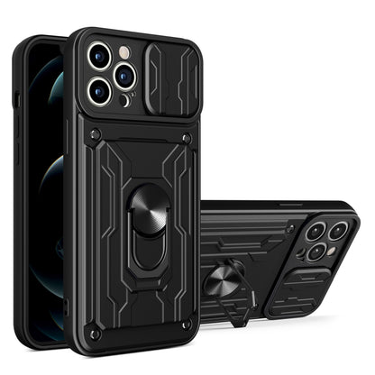 Sliding Camshield TPU+PC Phone Case with Card Slot, For iPhone 16 Plus, For iPhone 16, For iPhone 15 Pro Max
