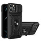 Sliding Camshield TPU+PC Phone Case with Card Slot, For iPhone 16, For iPhone 15 Pro Max, For iPhone 15 Pro