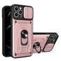 Sliding Camshield TPU+PC Phone Case with Card Slot, For iPhone 16, For iPhone 15 Pro Max, For iPhone 15 Pro