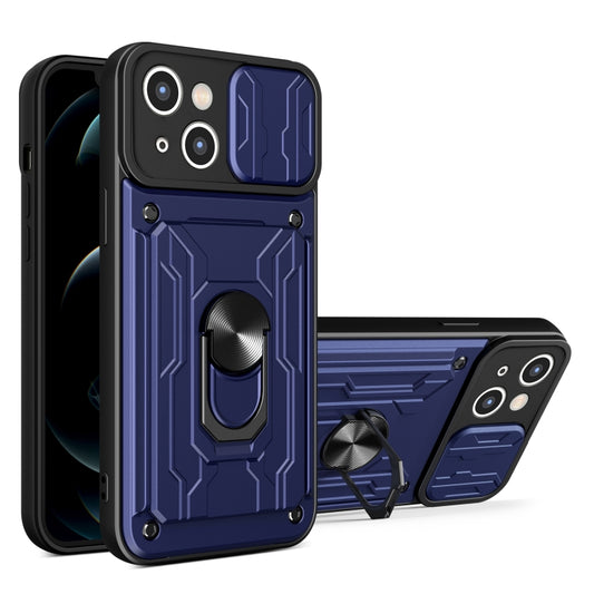 Sliding Camshield TPU+PC Phone Case with Card Slot, For iPhone 15 Plus, For iPhone 15