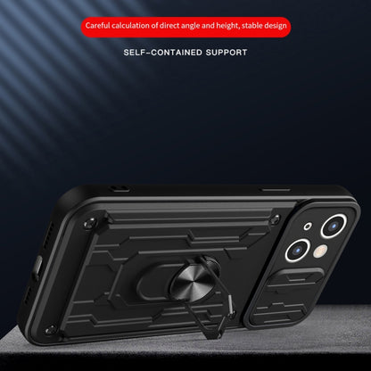 Sliding Camshield TPU+PC Phone Case with Card Slot, For iPhone 15 Plus, For iPhone 15