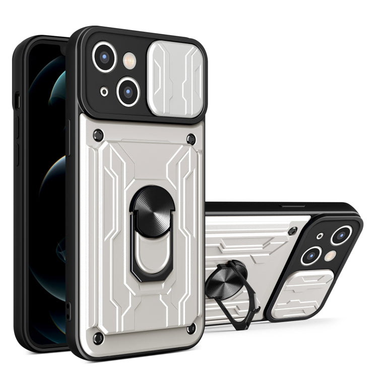 Sliding Camshield TPU+PC Phone Case with Card Slot, For iPhone 15 Pro, For iPhone 15 Plus, For iPhone 15