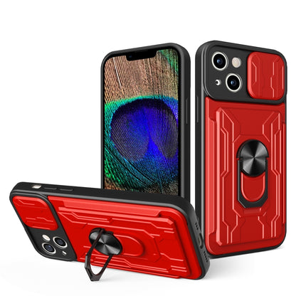 Sliding Camshield TPU+PC Phone Case with Card Slot, For iPhone 15 Pro, For iPhone 15 Plus, For iPhone 15