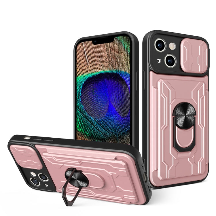 Sliding Camshield TPU+PC Phone Case with Card Slot, For iPhone 15 Pro, For iPhone 15 Plus, For iPhone 15