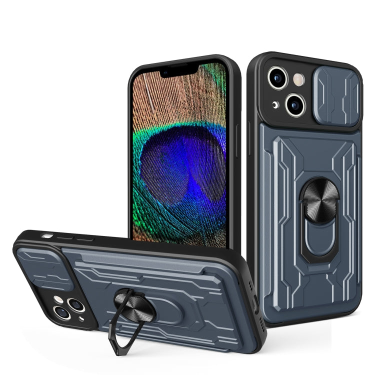 Sliding Camshield TPU+PC Phone Case with Card Slot, For iPhone 15 Pro, For iPhone 15 Plus, For iPhone 15