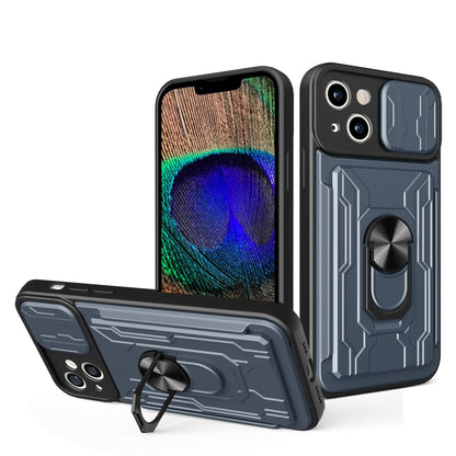 Sliding Camshield TPU+PC Phone Case with Card Slot, For iPhone 15 Pro, For iPhone 15 Plus, For iPhone 15