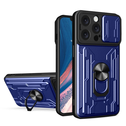 Sliding Camshield TPU+PC Phone Case with Card Slot, For iPhone 16 Pro Max, For iPhone 16 Pro, For iPhone 16 Plus