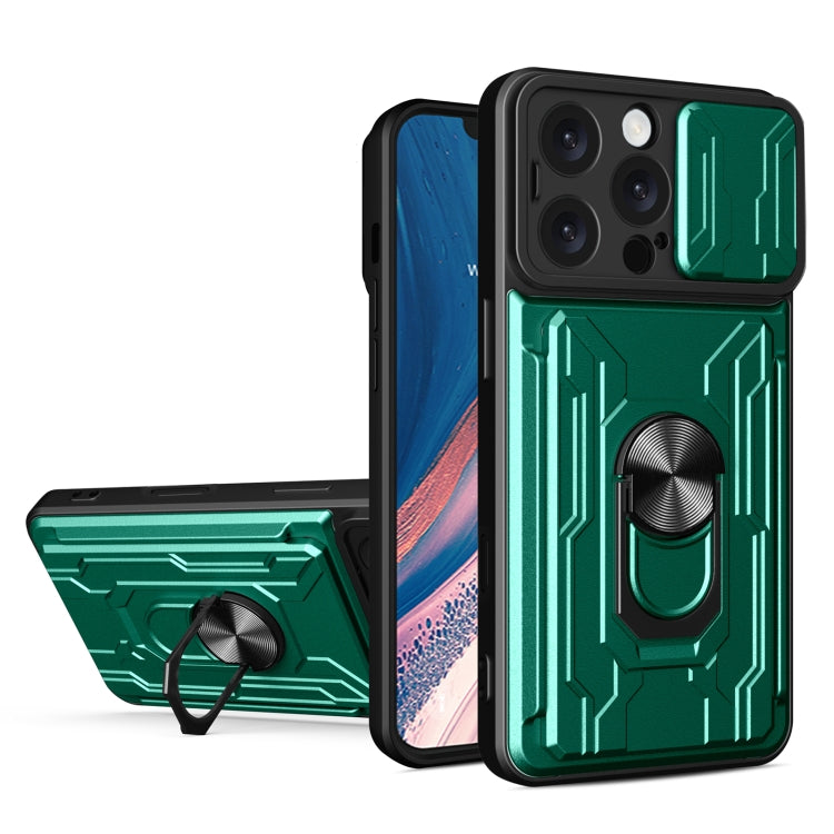 Sliding Camshield TPU+PC Phone Case with Card Slot, For iPhone 17, For iPhone 16 Pro Max, For iPhone 16 Pro