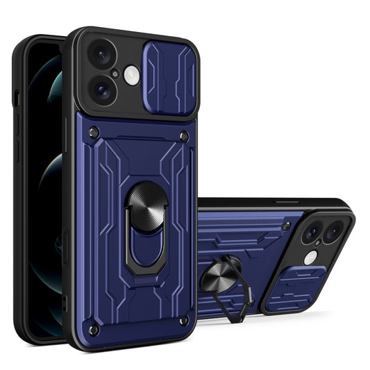 Sliding Camshield TPU+PC Phone Case with Card Slot, For iPhone 16 Plus, For iPhone 16, For iPhone 15 Pro Max