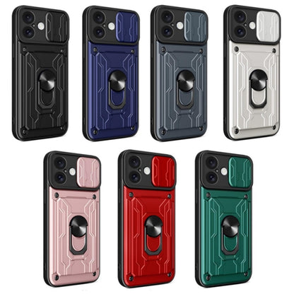 Sliding Camshield TPU+PC Phone Case with Card Slot, For iPhone 16 Plus, For iPhone 16, For iPhone 15 Pro Max