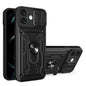 Sliding Camshield TPU+PC Phone Case with Card Slot, For iPhone 16 Pro Max, For iPhone 16 Pro, For iPhone 16 Plus