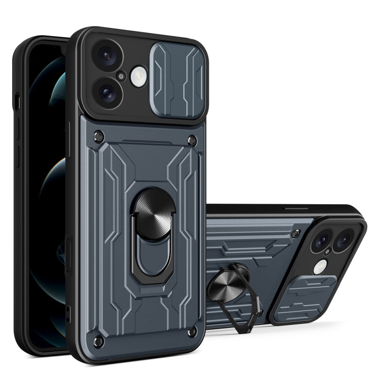 Sliding Camshield TPU+PC Phone Case with Card Slot, For iPhone 16 Plus, For iPhone 16, For iPhone 15 Pro Max
