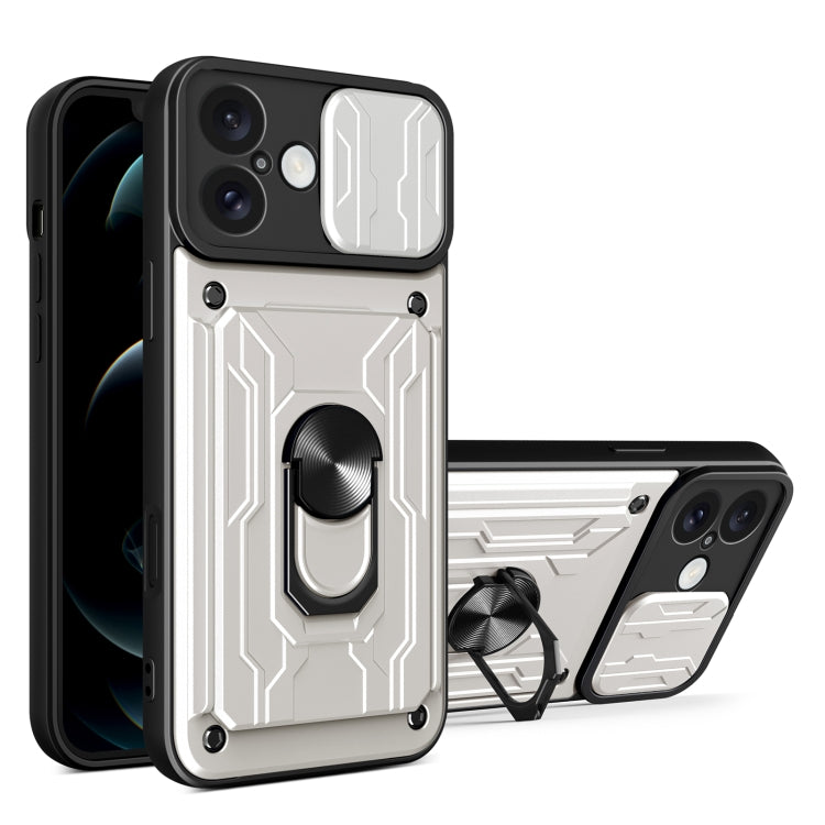 Sliding Camshield TPU+PC Phone Case with Card Slot, For iPhone 16 Plus, For iPhone 16, For iPhone 15 Pro Max