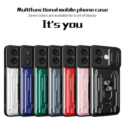 Sliding Camshield TPU+PC Phone Case with Card Slot, For iPhone 16, For iPhone 15 Pro Max, For iPhone 15 Pro