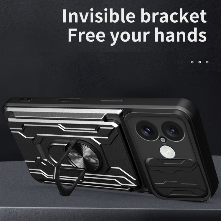 Sliding Camshield TPU+PC Phone Case with Card Slot, For iPhone 16, For iPhone 15 Pro Max, For iPhone 15 Pro