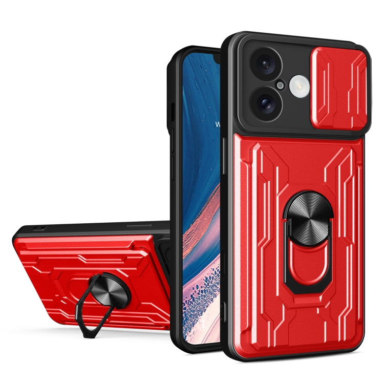 Sliding Camshield TPU+PC Phone Case with Card Slot, For iPhone 16, For iPhone 15 Pro Max, For iPhone 15 Pro