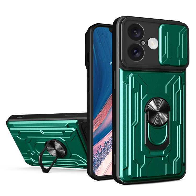 Sliding Camshield TPU+PC Phone Case with Card Slot, For iPhone 16 Plus, For iPhone 16, For iPhone 15 Pro Max